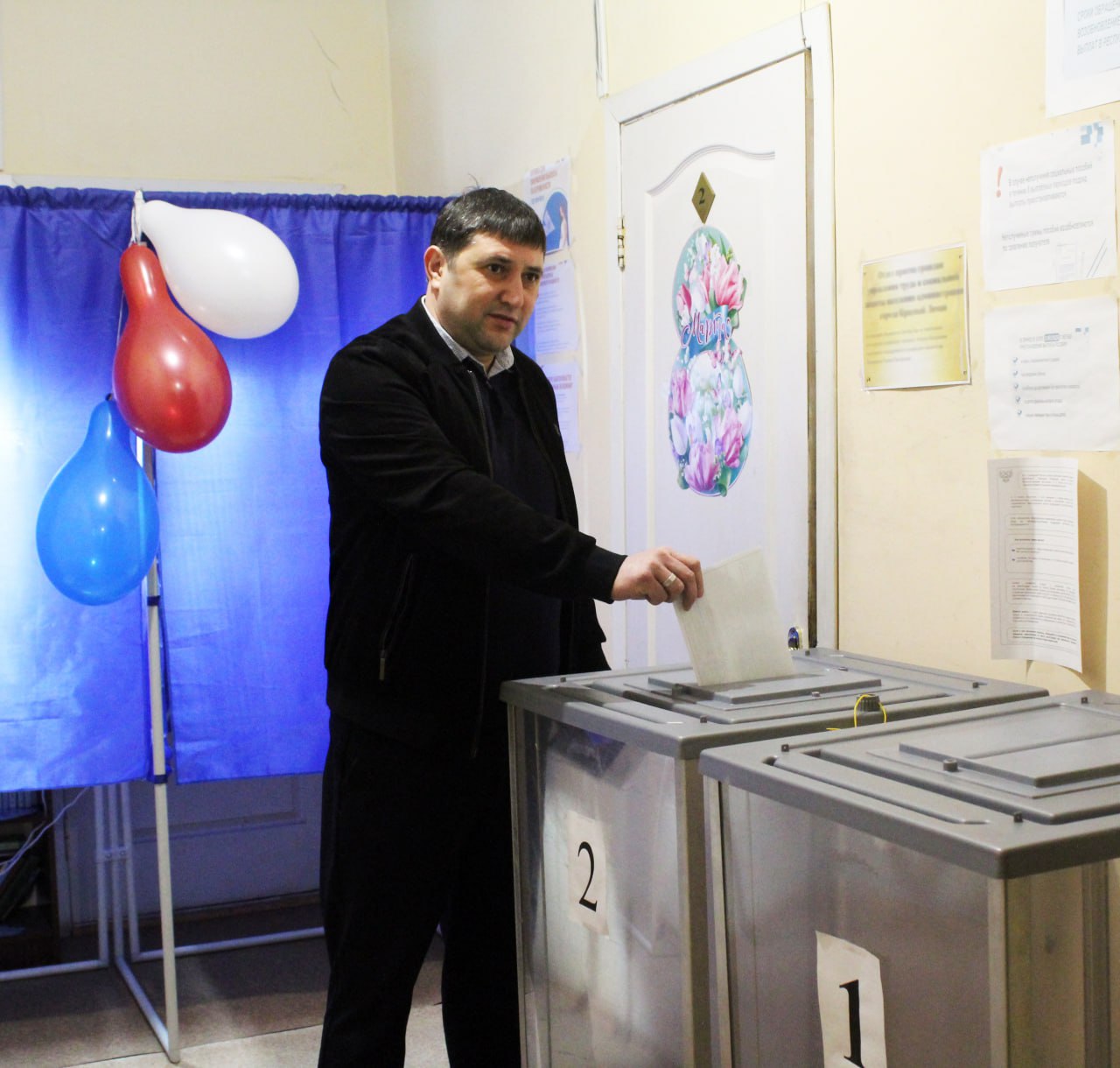 Глава принял участие в голосовании за Президента России.